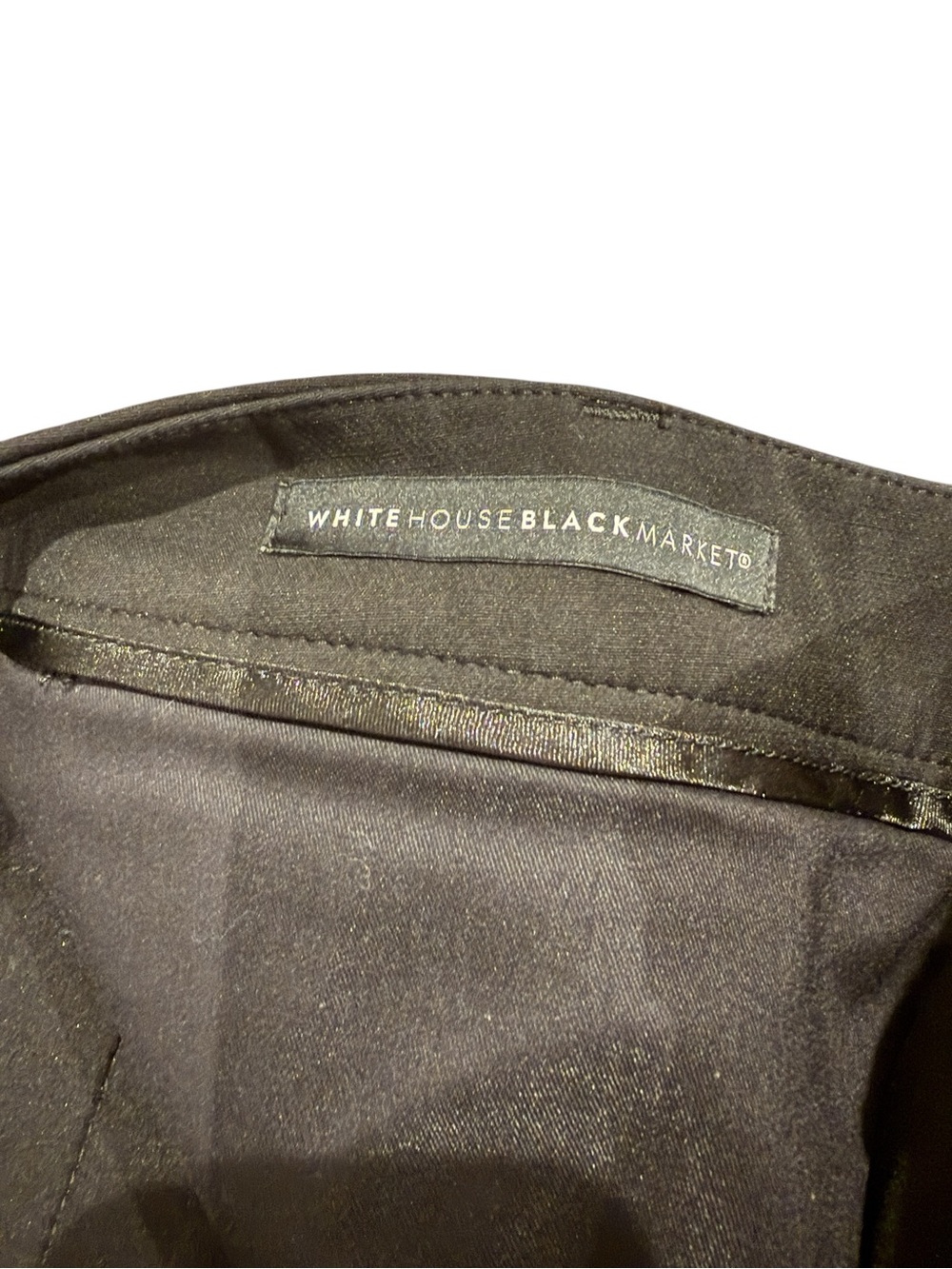 White House Black Market Black Slim Tailored Women's Trousers - Picture 8 of 10